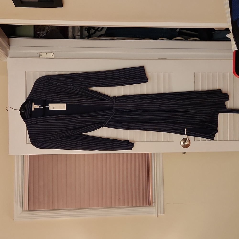 Eileen Fisher Blue Kimono Long Jacket Size Medium